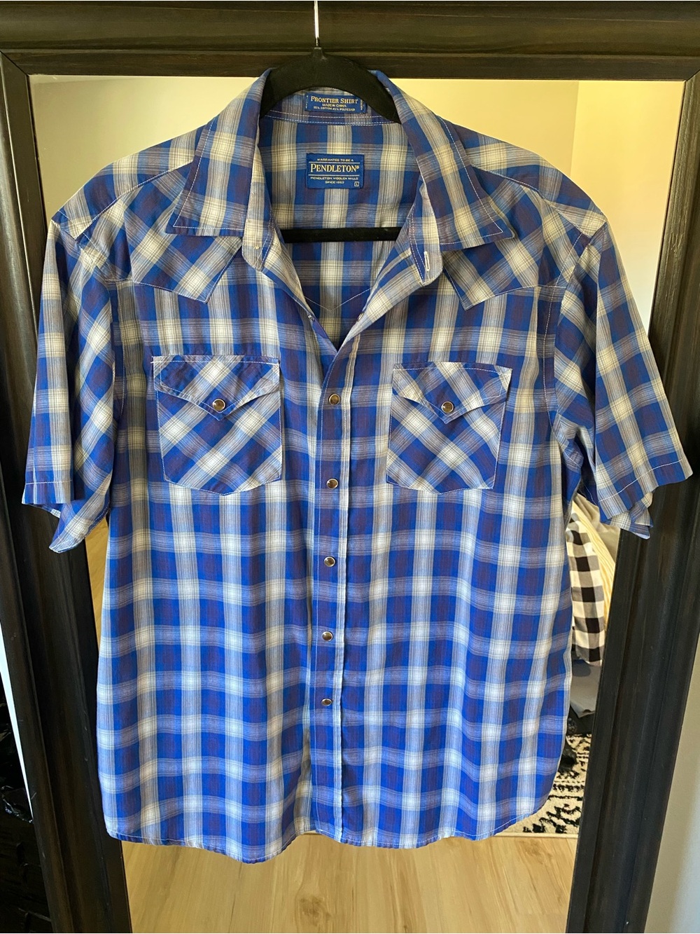 Pendleton Frontier short sleeve plaid button down shirt
